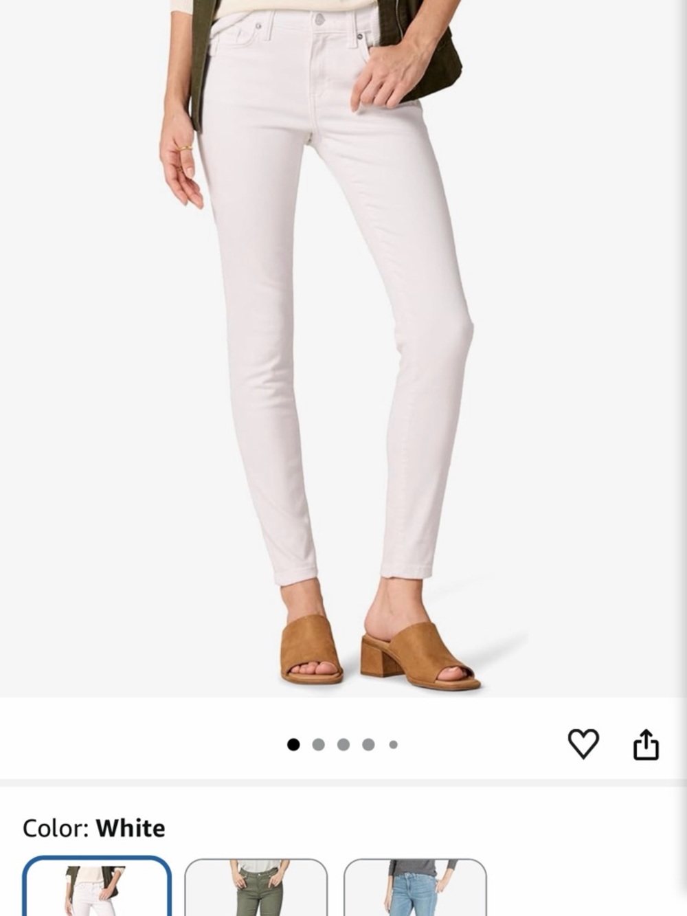 Amazon Women’s Skinny Jeans - White
